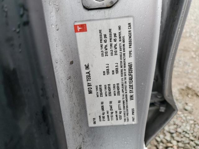 2018 TESLA MODEL 3 5YJ3E1EA8JF039461