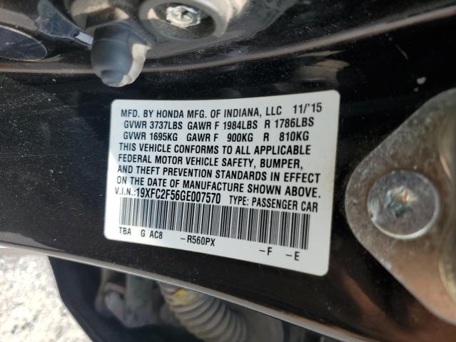 2016 HONDA CIVIC LX 19XFC2F56GE007570