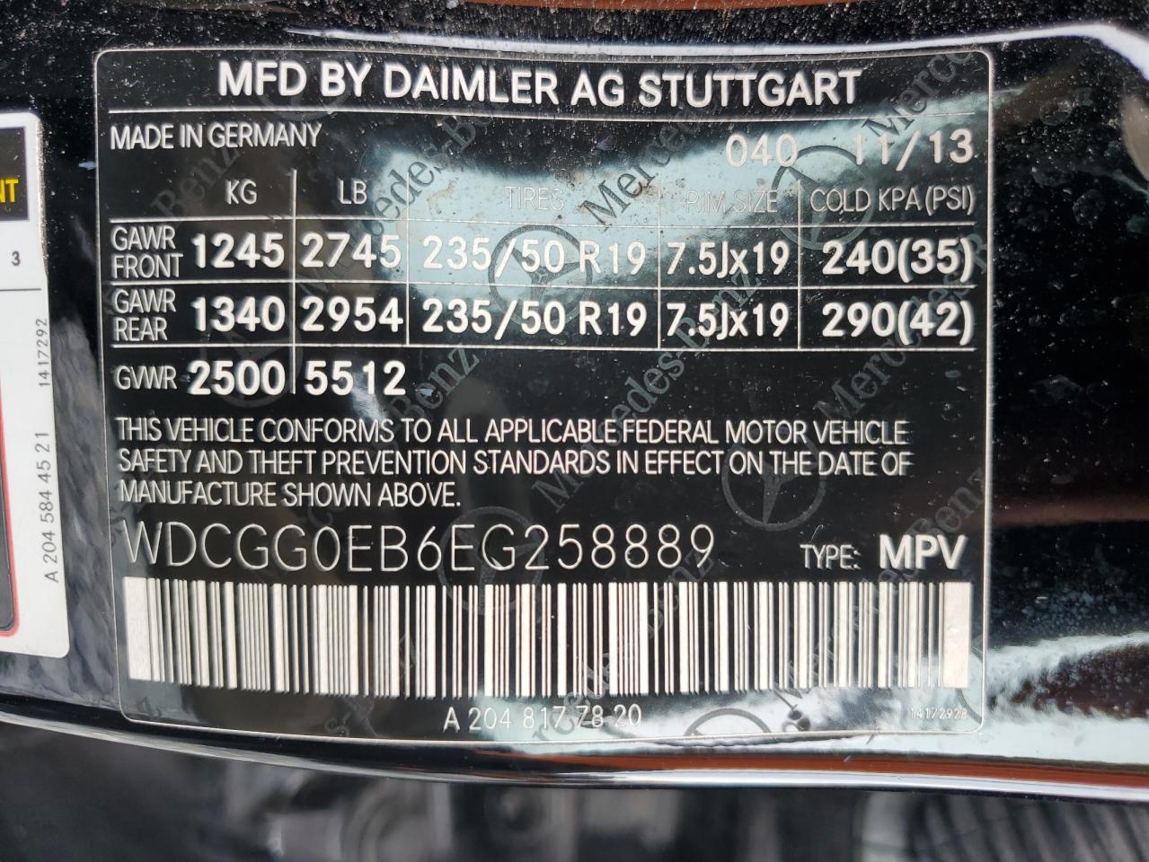 MERCEDES-BENZ GLK-CLASS 250 BLUETEC