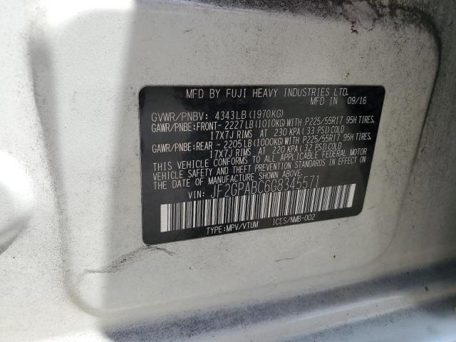 2016 SUBARU CROSSTREK JF2GPABC6G8345571