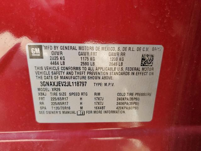 2018 CHEVROLET EQUINOX LT - 3GNAXJEV2JL118797