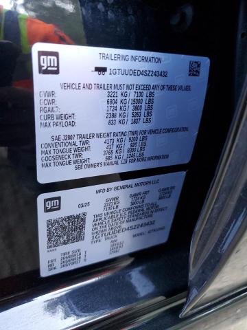 2025 GMC SIERRA K15 1GTUUDED4SZ243432