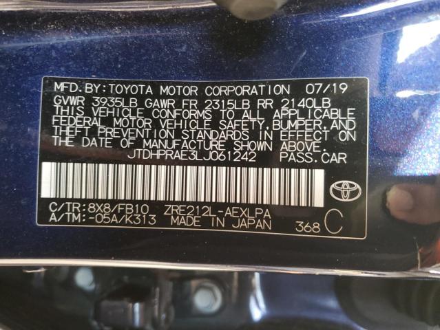 2020 TOYOTA COROLLA LE - JTDHPRAE3LJ061242
