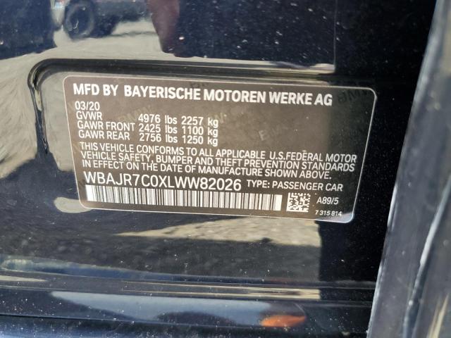 2020 BMW 530 XI WBAJR7C0XLWW82026