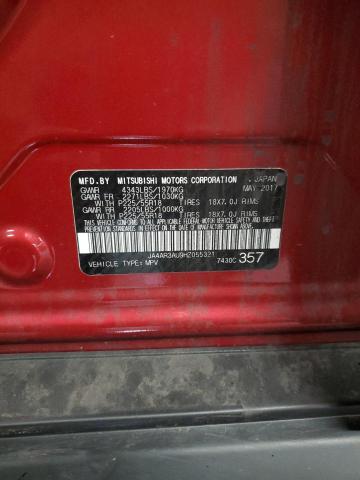 2017 MITSUBISHI OUTLANDER JA4AR3AU9HZ055321