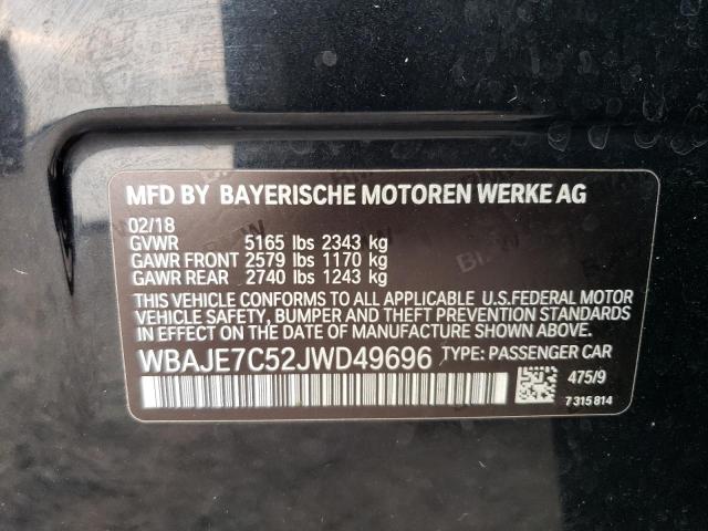 2018 BMW 540 XI WBAJE7C52JWD49696