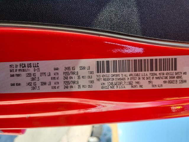2015 JEEP WRANGLER U - 1C4BJWEG9FL711962