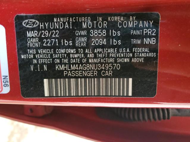 2022 HYUNDAI ELANTRA SE - KMHLM4AG8NU349570