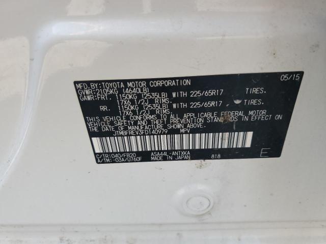 2015 TOYOTA RAV4 LE - JTMBFREV3FD140979