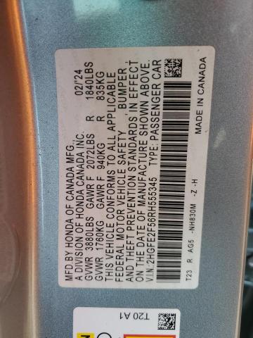 2024 HONDA CIVIC SPOR 2HGFE2F56RH555345