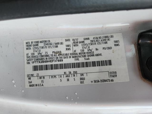 2017 FORD F250 SUPER 1FT7X2B69HEF37889