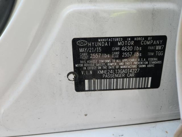 2016 HYUNDAI SONATA HYB KMHE24L13GA014227
