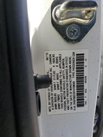 2015 HONDA CIVIC SI 2HGFB6E55FH708049