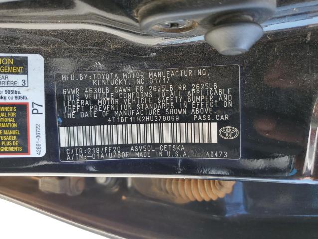 2017 TOYOTA CAMRY LE 4T1BF1FK2HU379069
