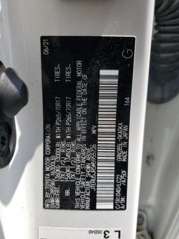 2021 TOYOTA 4RUNNER SR JTERU5JR5M5955726