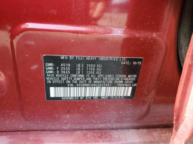 2016 SUBARU LEGACY 2.5 4S3BNBC68G3022097
