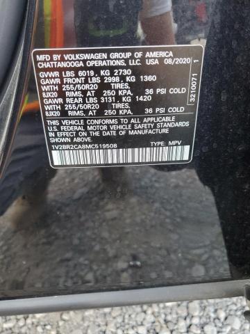 2021 VOLKSWAGEN ATLAS SEL 1V2BR2CA8MC519508