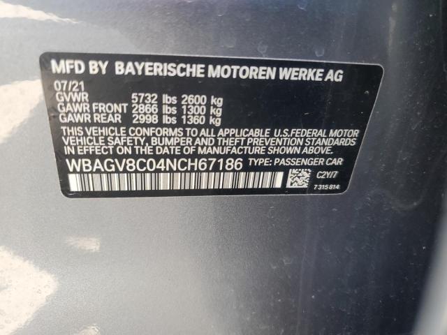 2022 BMW M850XI WBAGV8C04NCH67186