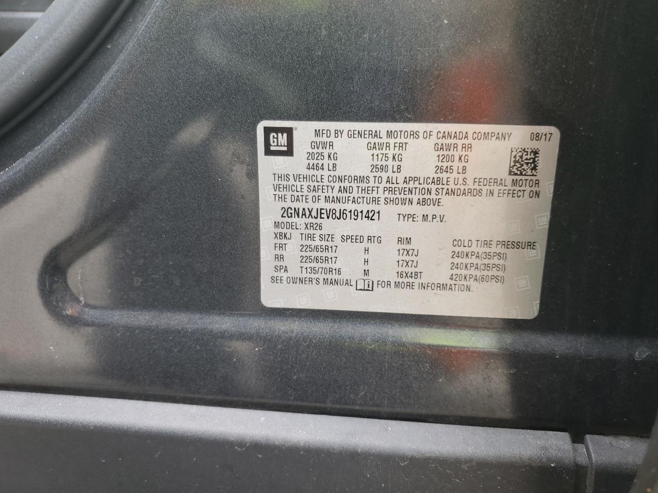 CHEVROLET EQUINOX LT