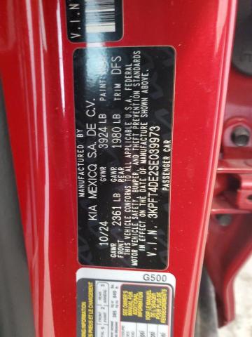 2025 KIA K4 LX 3KPFT4DE2SE039973