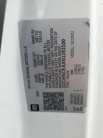 2022 CHEVROLET COLORADO LT 1GCHSCEAXN1193100