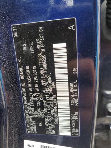 2021 TOYOTA HIGHLANDER - 5TDBBRCH6MS530419