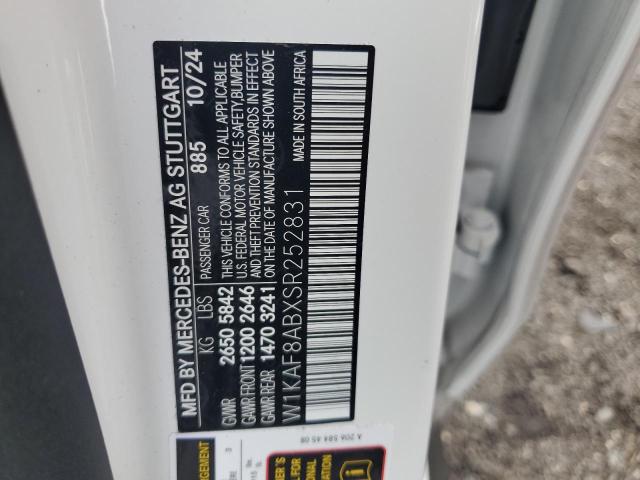 2025 MERCEDES-BENZ C 63 AMG S W1KAF8ABXSR252831