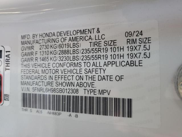 2025 HONDA ODYSSEY EL - 5FNRL6H98SB012308