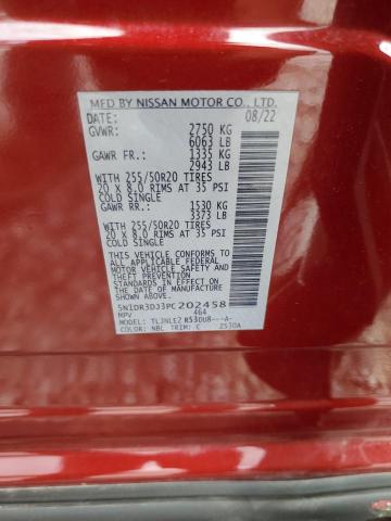 2023 NISSAN PATHFINDER PLATINUM 5N1DR3DJ3PC202458