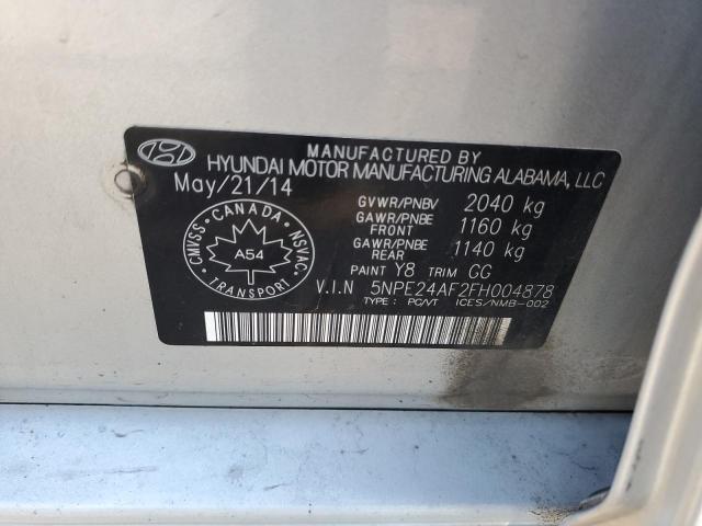 2015 HYUNDAI SONATA SE 5NPE24AF2FH004878