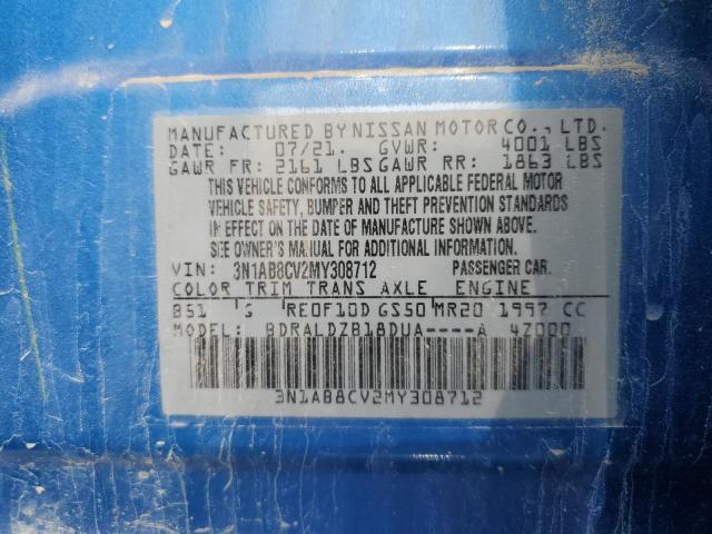 2021 NISSAN SENTRA SV 3N1AB8CV2MY308712