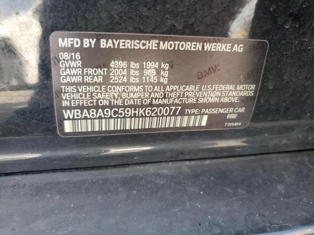 2017 BMW 320 I WBA8A9C59HK620077