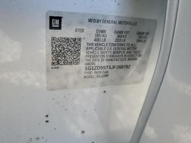 2018 CHEVROLET MALIBU LT 1G1ZD5ST5JF268792