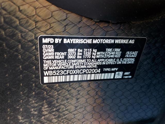2024 BMW IX XDRIVE50 WB523CF0XRCP02004