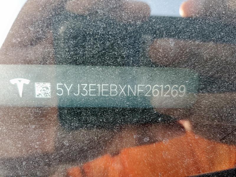 2022 TESLA MODEL 3 - 5YJ3E1EBXNF261269
