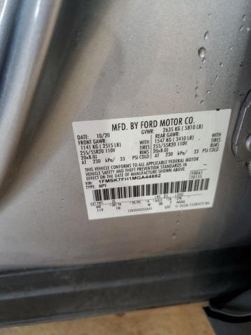 2021 FORD EXPLORER L 1FMSK7FH1MGA44882