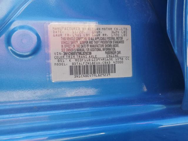 2021 NISSAN VERSA SV 3N1CN8EV7ML829239