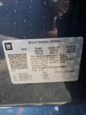 2019 CADILLAC ESCALADE E 1GYS4JKJ1KR349847