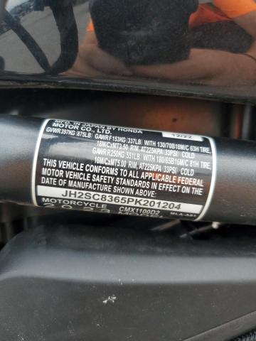 2023 HONDA CMX1100 T JH2SC8365PK201204