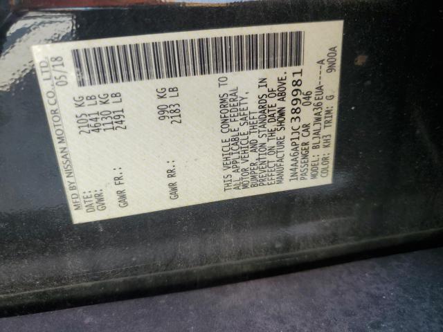 2018 NISSAN MAXIMA 3.5 1N4AA6AP1JC389981