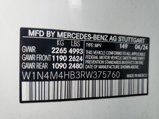 2024 MERCEDES-BENZ GLB 250 4MATIC W1N4M4HB3RW375760