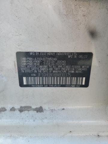2011 SUBARU IMPREZA 2. - JF1GH6B68BH830375