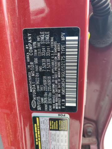 2016 HYUNDAI SANTA FE S KM8SMDHF9GU152175