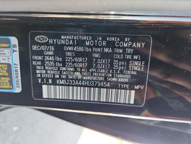 2017 HYUNDAI TUCSON LIMITED KM8J33A44HU379454