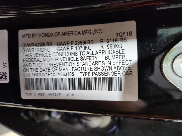 2018 HONDA ACCORD LX 1HGCV1F1XJA263405