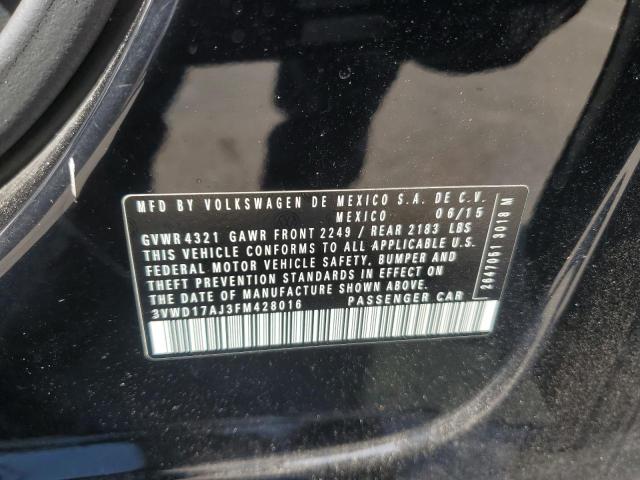 2015 VOLKSWAGEN JETTA SE 3VWD17AJ3FM428016