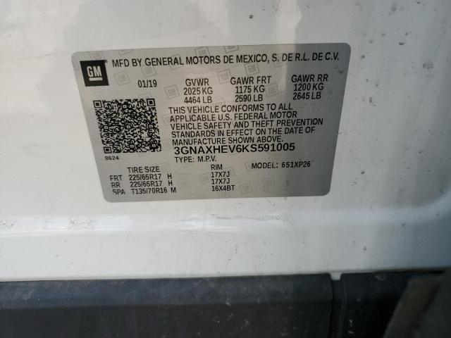 2019 CHEVROLET EQUINOX LS 3GNAXHEV6KS591005