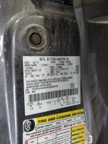 2010 FORD EXPEDITION - 1FMJU2A50AEB64721