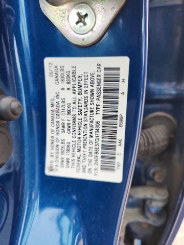 2012 HONDA CIVIC SI - 2HGFB6E57CH704306