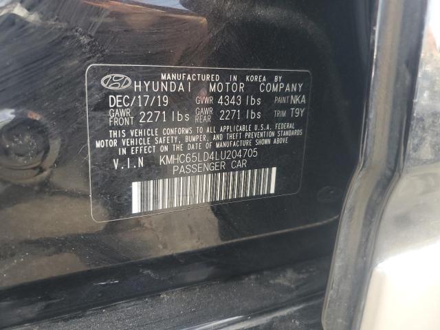2020 HYUNDAI IONIQ SE KMHC65LD4LU204705